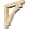 Ekena Millwork Merced Craftsman Rough Sawn Bracket w/ Offset Brace, Douglas Fir, 8"W x 46"D x 46"H BKT0806X46X46MRC04RDF - alternate 1